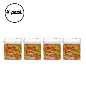 Pack of 4 x Narrow 1.5L Container/Canister pack