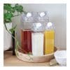 Square Clear Carton Bottles ( 500ml & 1L)