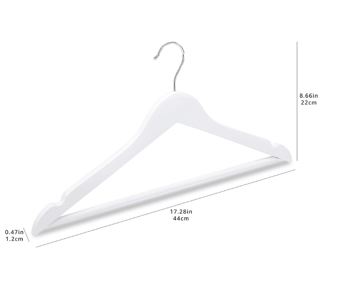 Pack of 4 Wooden Hangers Trendz of today