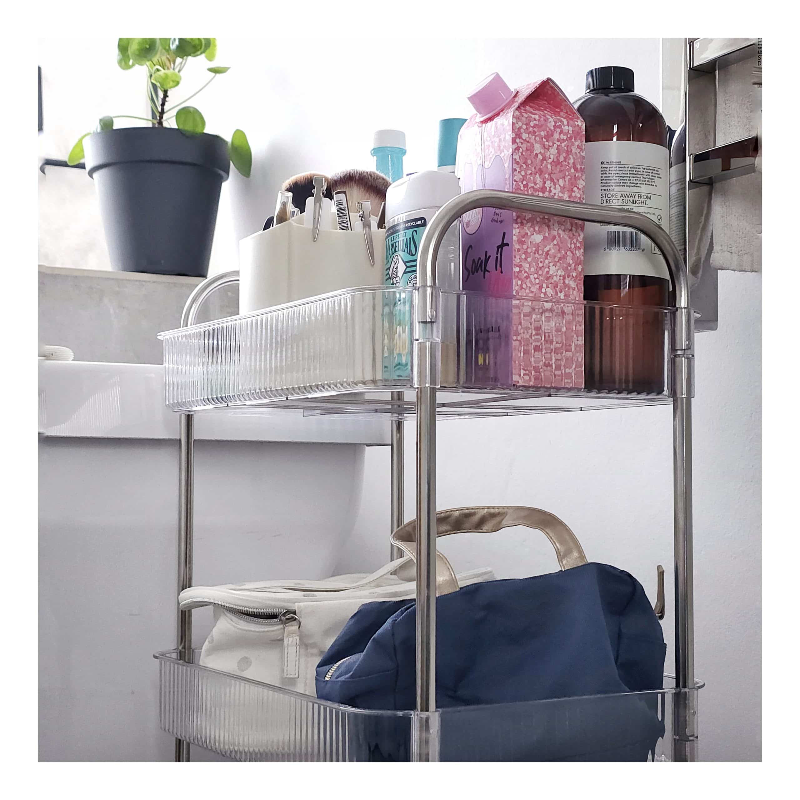 Reeded organising cart on wheels (2)