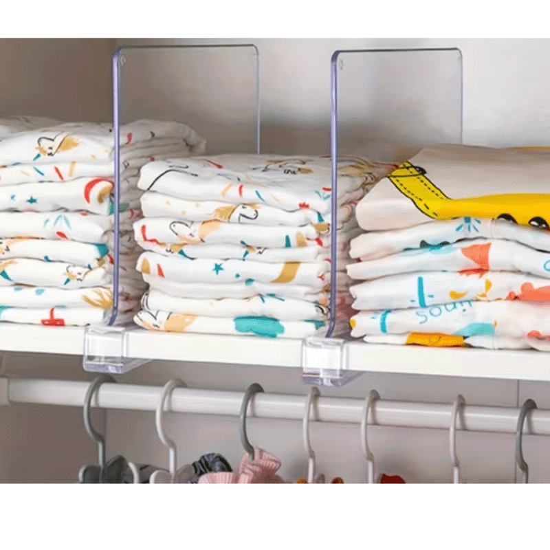 12 Pack Clear shelf dividers